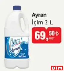 İÇİM AYRAN 2 L fiyat ve kampanya bilgisi